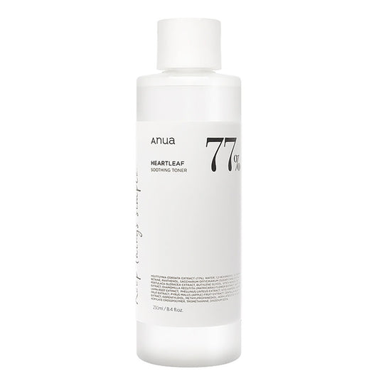 Texture of Anua Heartleaf 77% Soothing Toner showing lightweight formula