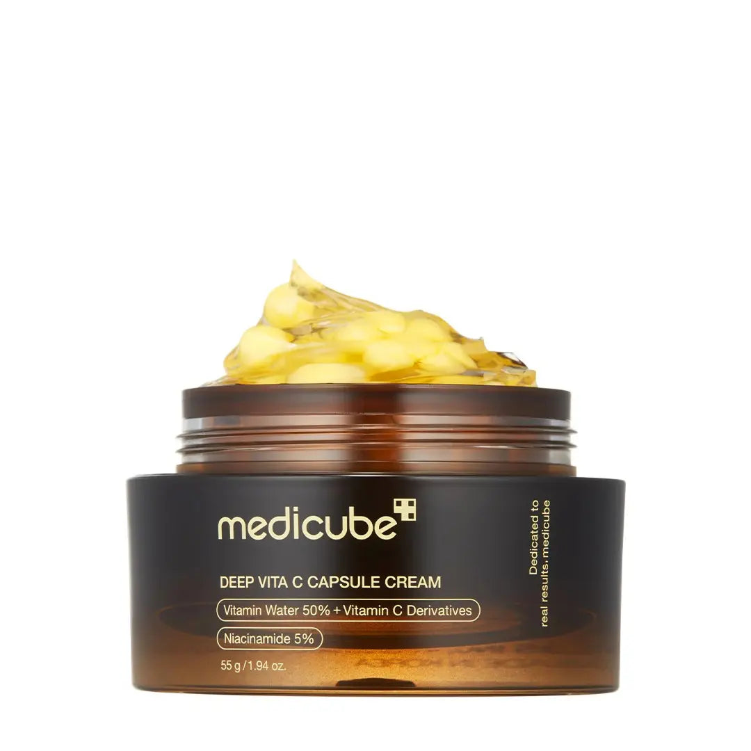 Gel cream texture with Vitamin C capsules | brightening, hydrating