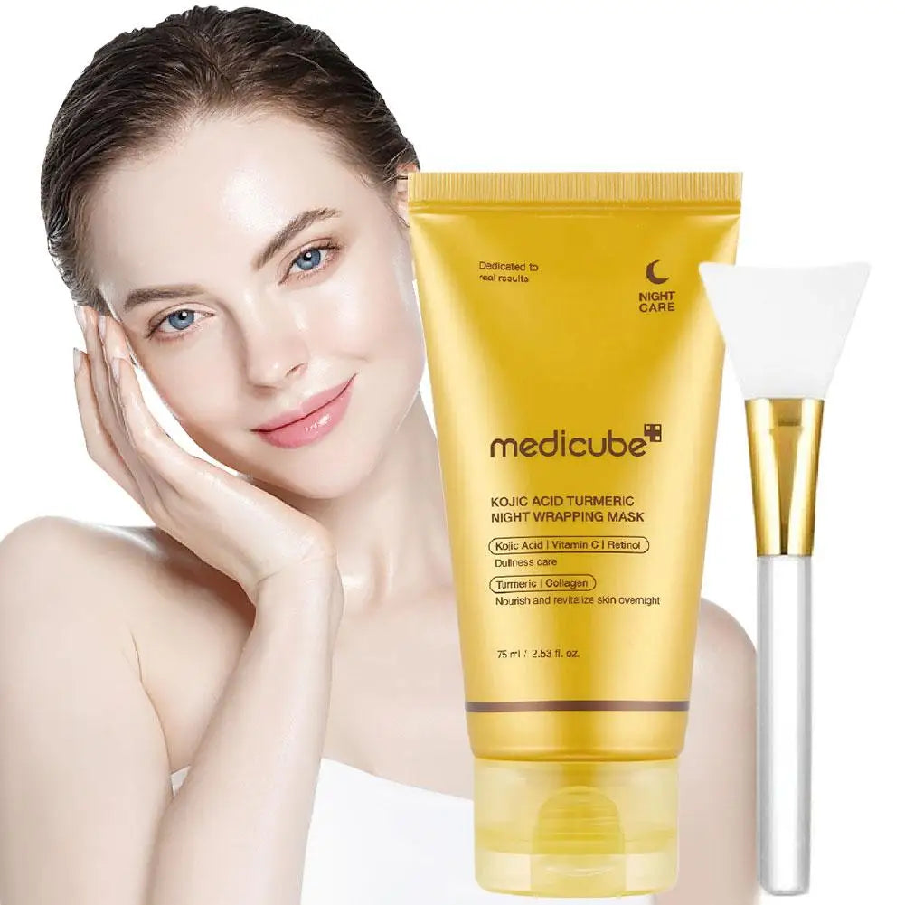 Medicube Night Mask ingredients: kojic acid, turmeric, retinol, collagen | Korean skincare
