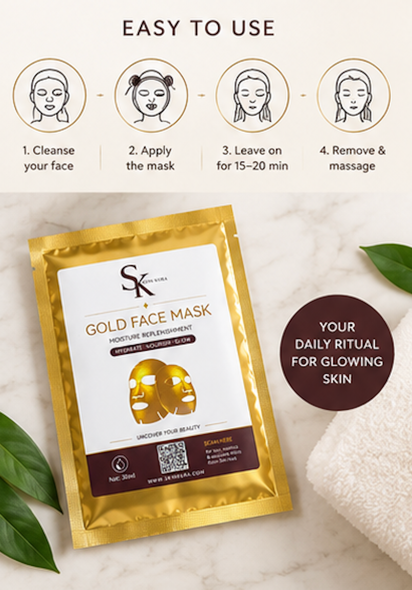 Skinkura Gold Facial Sheet Mask 30 ml - 24K