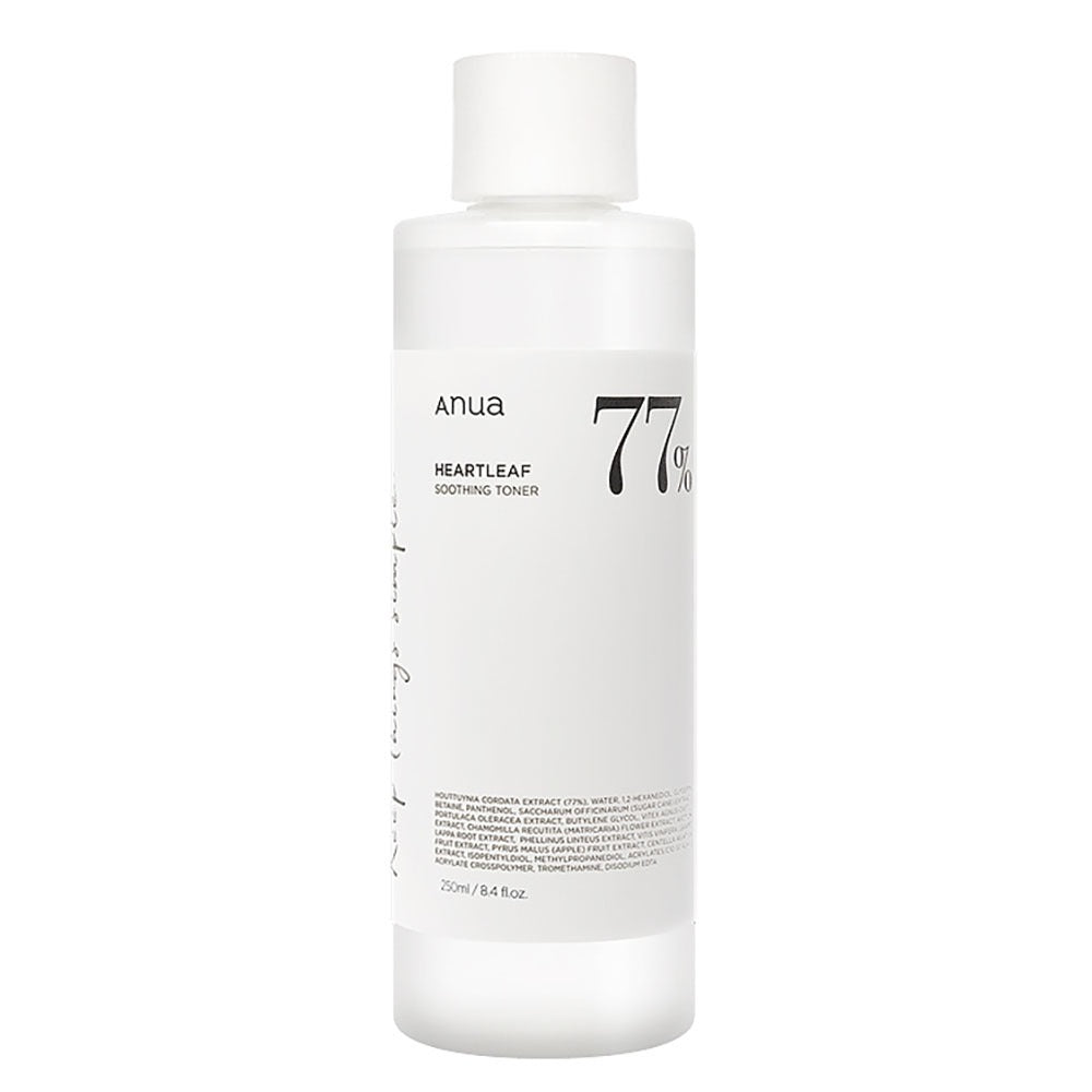 Texture of Anua Heartleaf 77% Soothing Toner showing lightweight formula