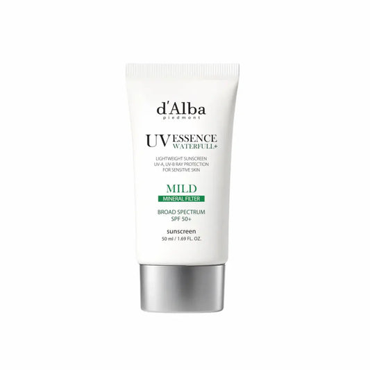 d’Alba White Truffle Waterfull Mild Sunscreen SPF 50+ Korean skincare sun cream for sensitive skin