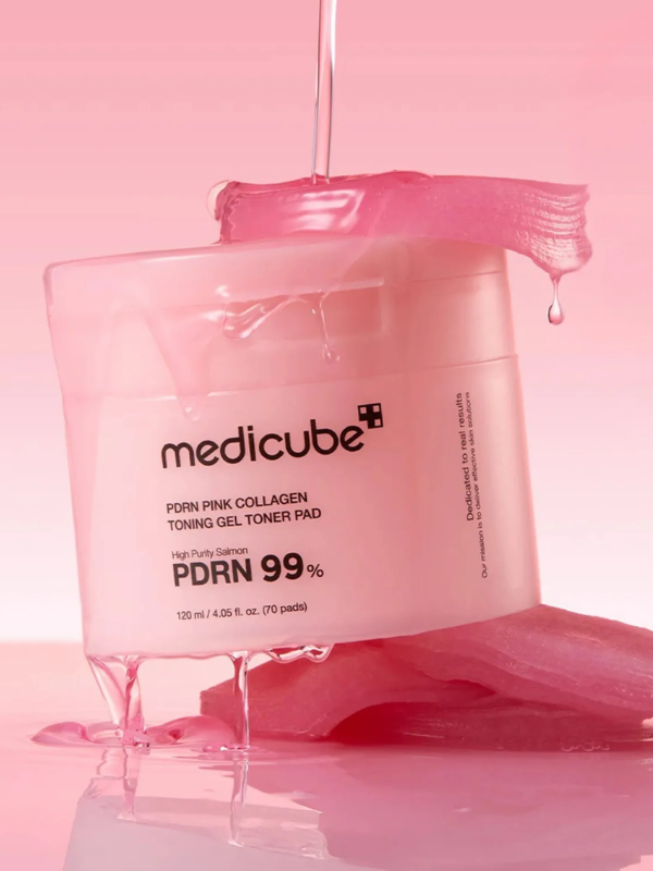 Medicube PDRN Pink Collagen Toning Gel Toner Pad