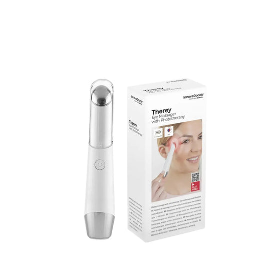 Packaging of InnovaGoods Anti-Ageing Eye Massager with manual