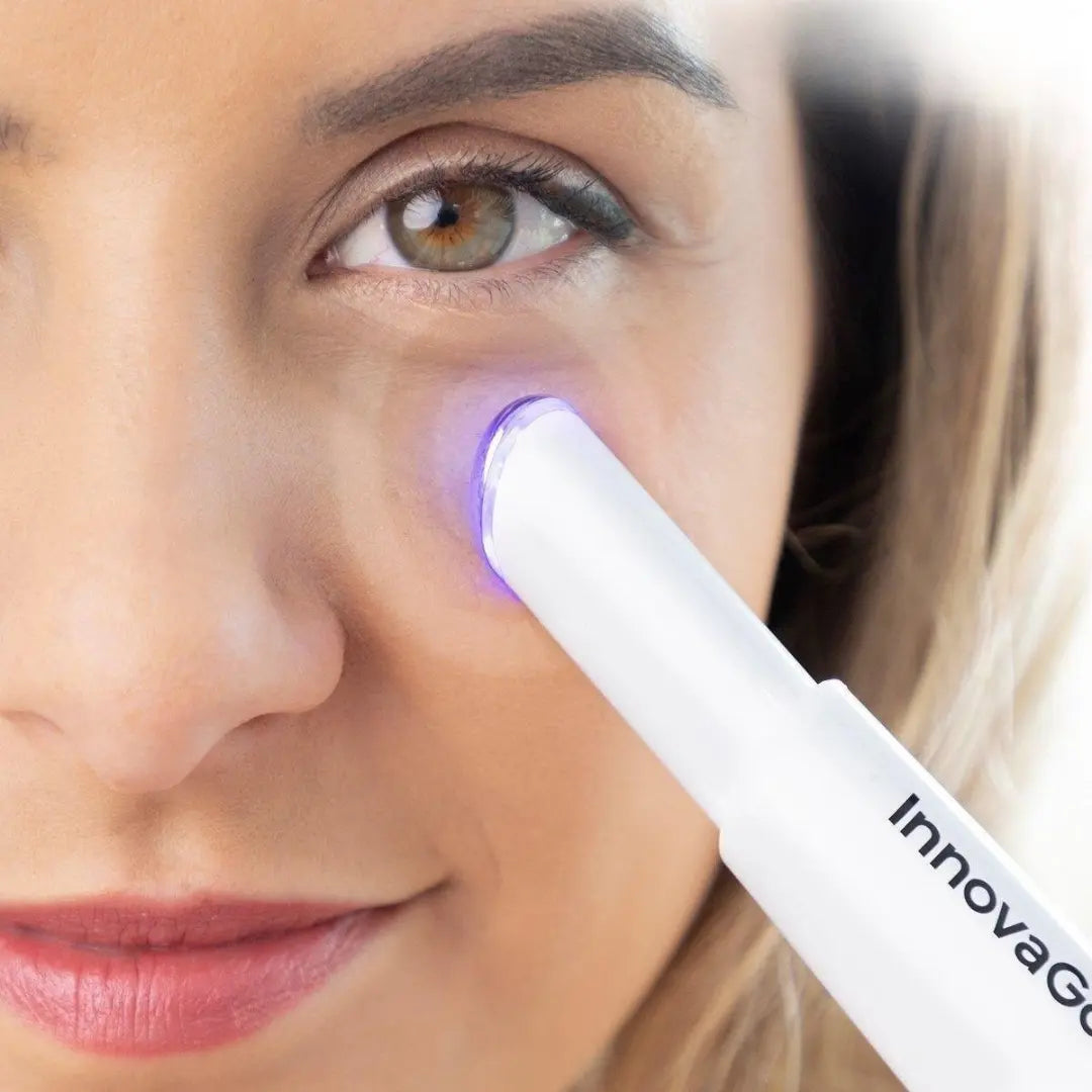 Vibration therapy function of InnovaGoods 3-in-1 Eye Massager