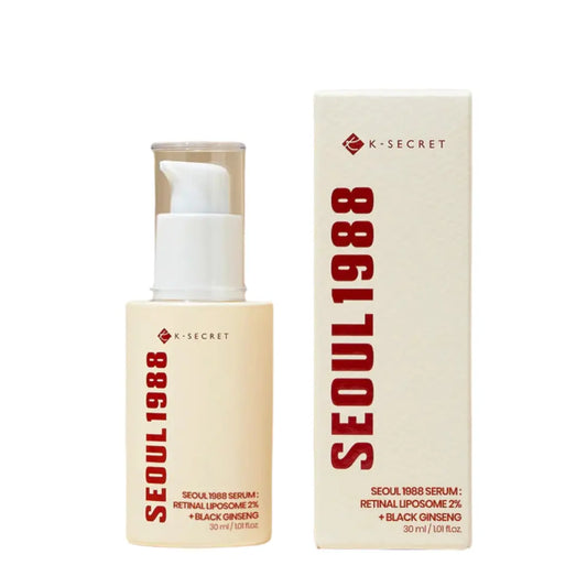 K-SECRET SEOUL 1988 Serum back view with ingredients.