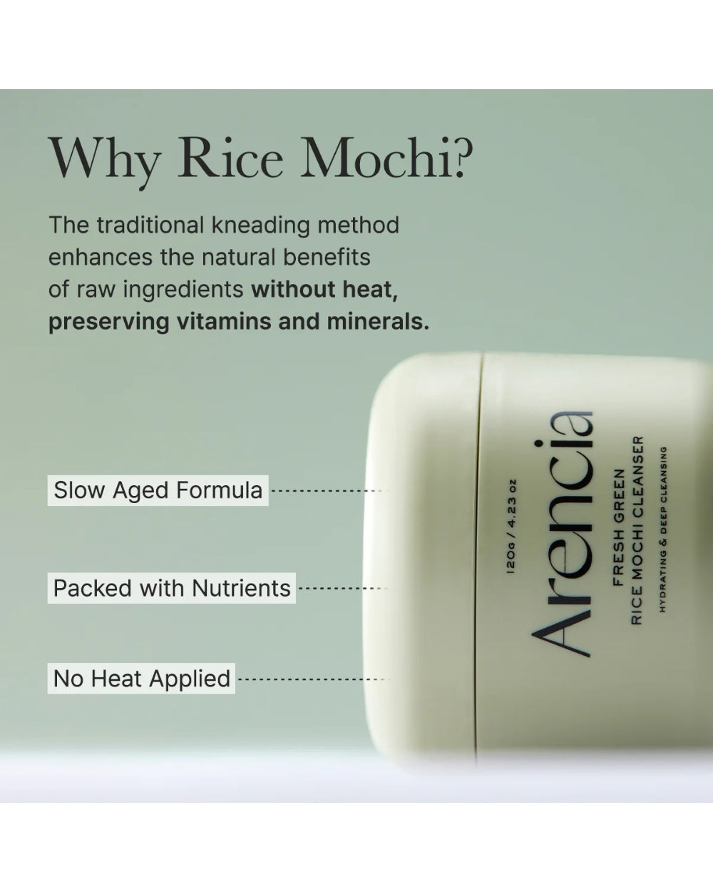 Arencia - Fresh Green Rice Mochi Cleanser
